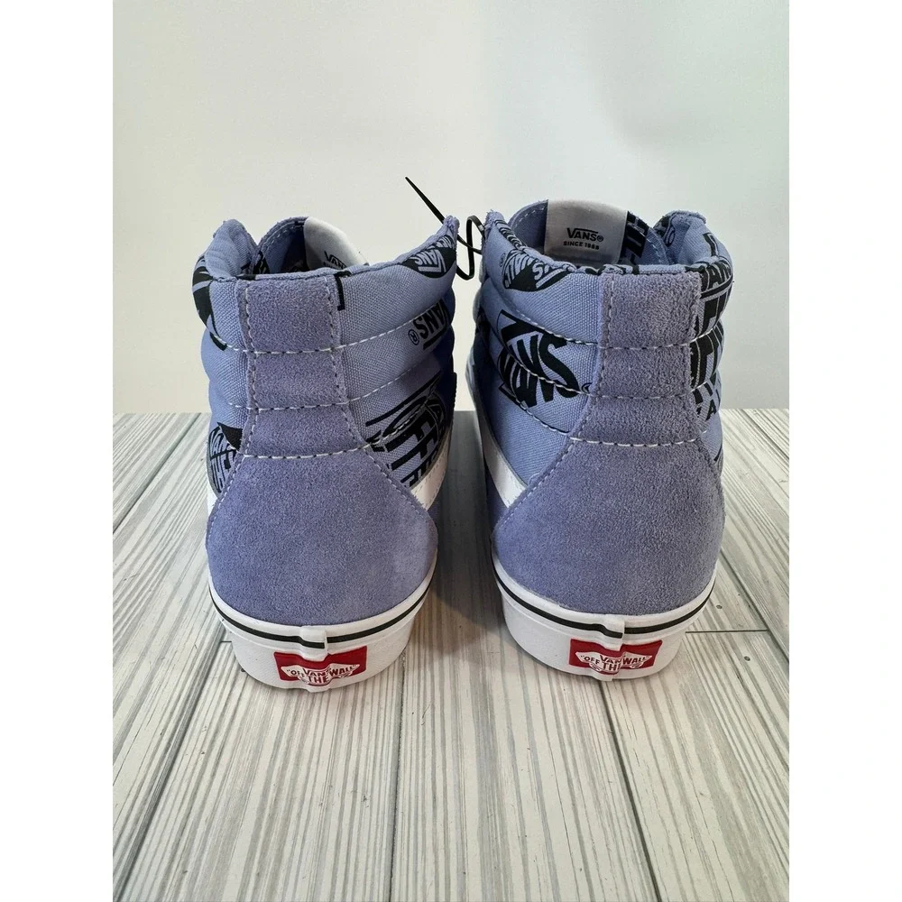 Vans Sk8 Hi Logo Mix‎ Lavender Lustr High Top Classic Skate Shoes Men 11